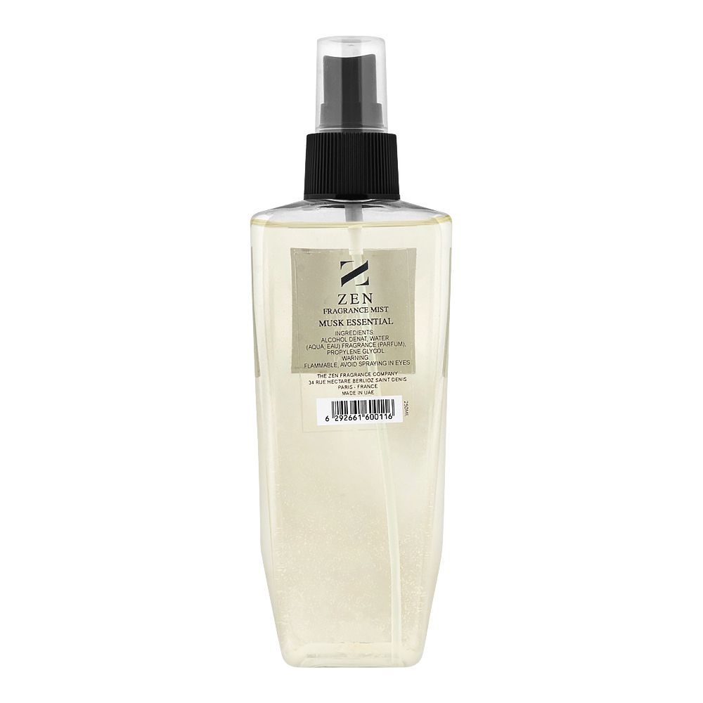 Zen Fragrance Mist For Men Musk Essential, 250ml