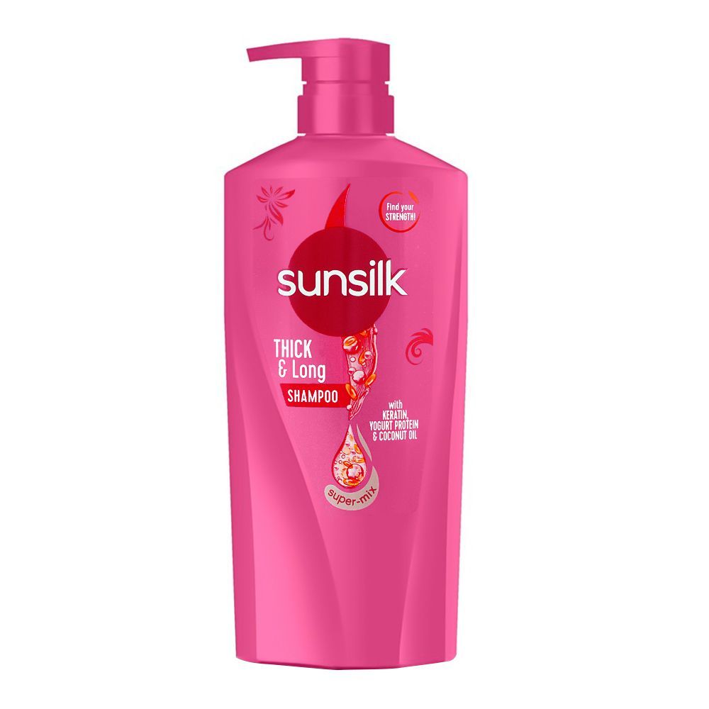 Sunsilk Thick & Long Keratin Yogurt Protein & Coconut Oil Shampoo, 660ml