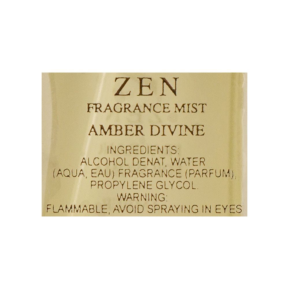 Zen Amber Divine Woman Fragrance Mist, 250ml