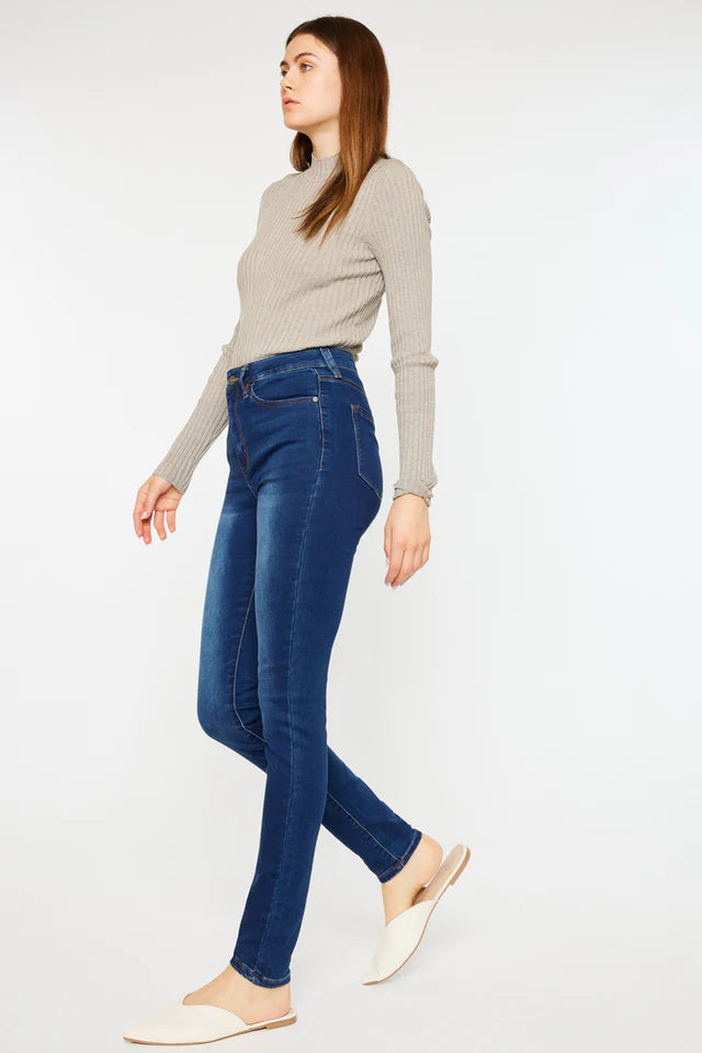 Vanessa High Rise Super Skinny Dark Wash Jeans