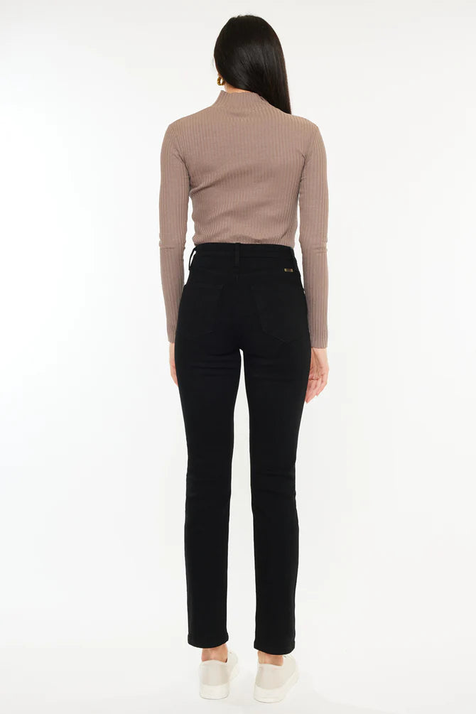 Estelle High Rise Slim Straight Leg Jeans For Women