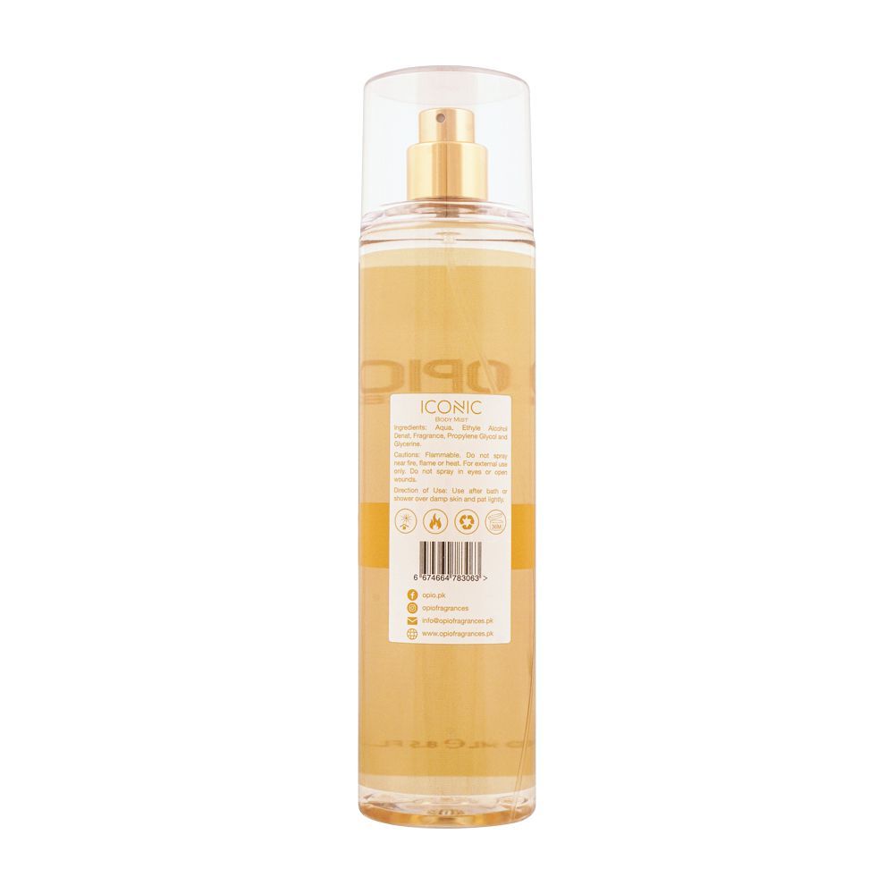 Iconic Body Mist Buy Opio Iconic Body Mist 250ml – Elegant & Sophisticated Fragrance in ...