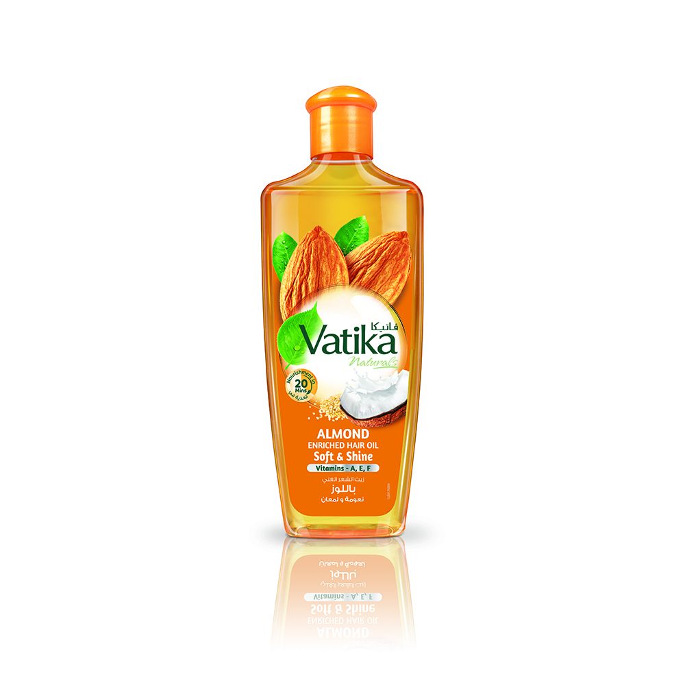 Dabur Vatika Almond Enriched Hair Oil, 300ml - Front View