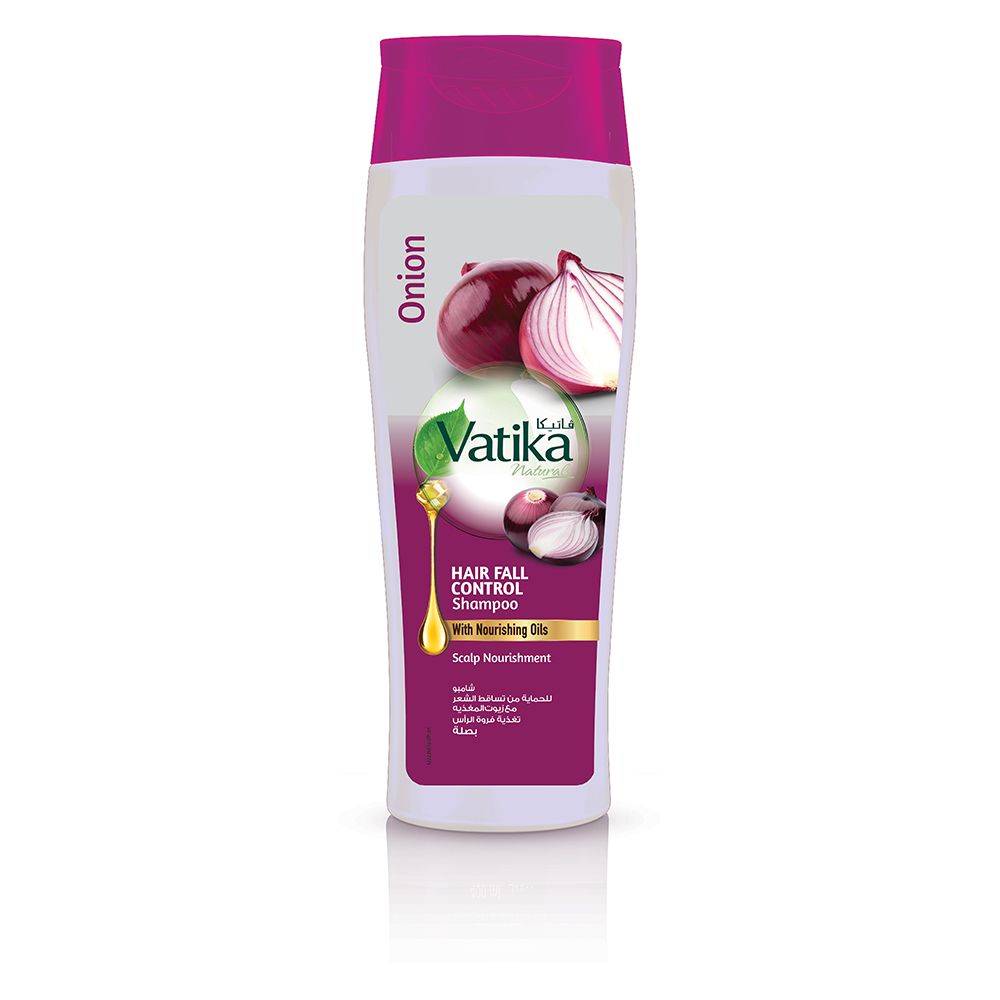 Dabur Vatika Onion Nourishing Oil Hair Fall Control Shampoo, 360ml - Front View