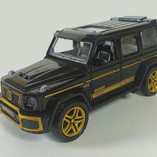 Diecast Metal Black Jeep Route 66 Model Car
