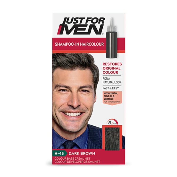 Just For Men - Shampoo-In Haircolour - Dark Brown - Front View