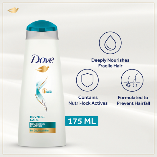 Dove Shampoo Dryness Care - 175Ml - Front View