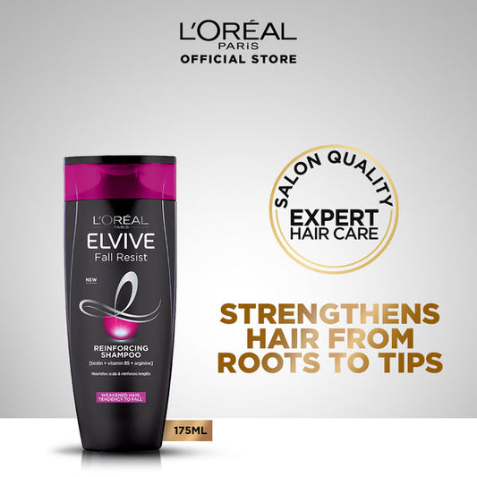 L'Oreal paris elvive fall resist shampoo 175 ml - for hairfall - Front View