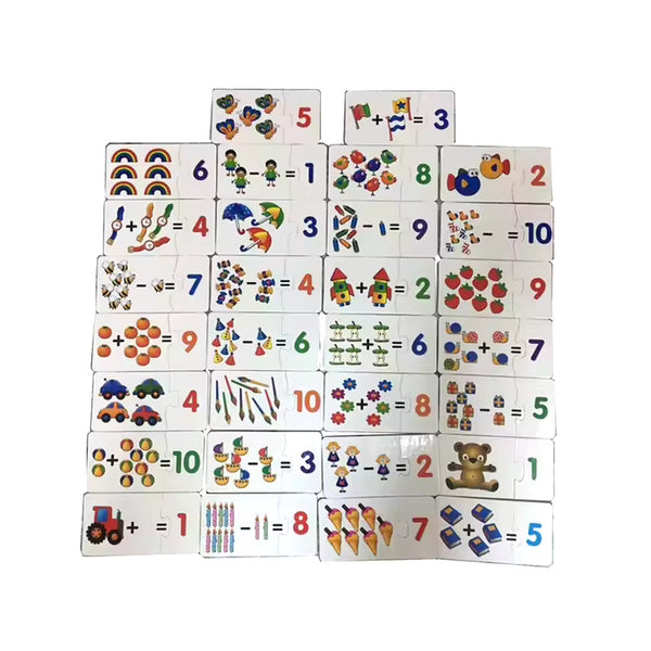 Mathematics Puzzle Set for Preschool Kids
