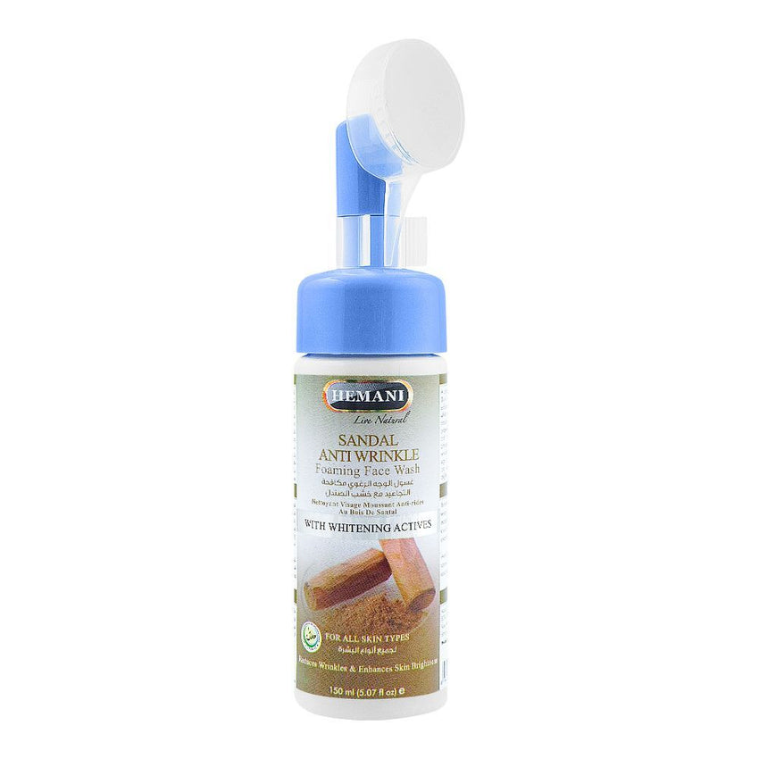 Hemani Sandal Anti-Wrinkle Foaming Face Wash, For All Skin Types, 150ml -  Front View