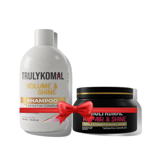 Truly Komal Keratin Complex Shampoo Repair & Shine Hair Mask - Front View