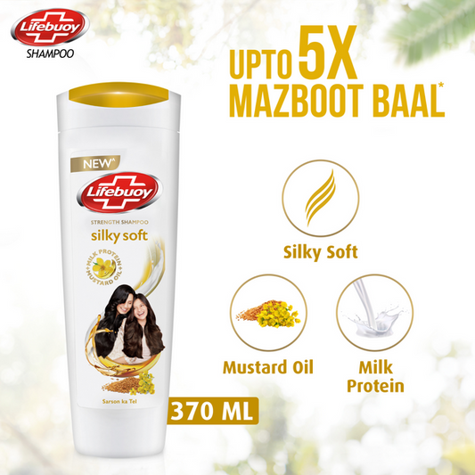 Lifebuoy Shampoo Soft & Silky - 370Ml - Front View