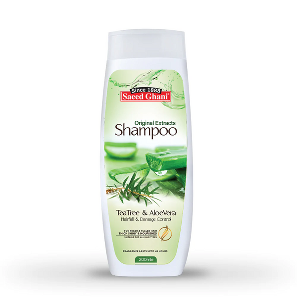Saeed Ghani - Tea Tree & Aloe Vera Shampoo 200Ml - Front View