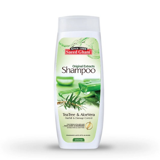 Saeed Ghani - Tea Tree & Aloe Vera Shampoo 200Ml - Front View
