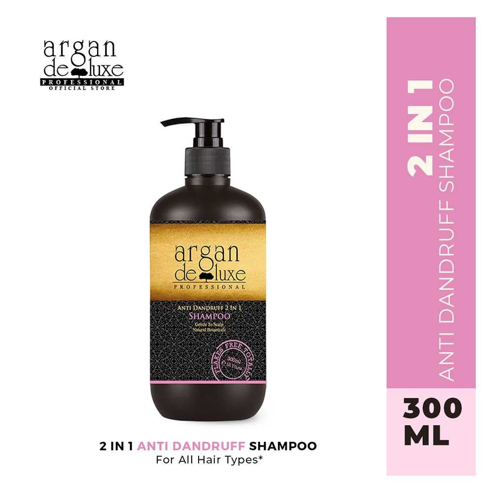 Argan De Luxe Anti Danduruff 2-In-1 Shampoo, 300ml - Front View