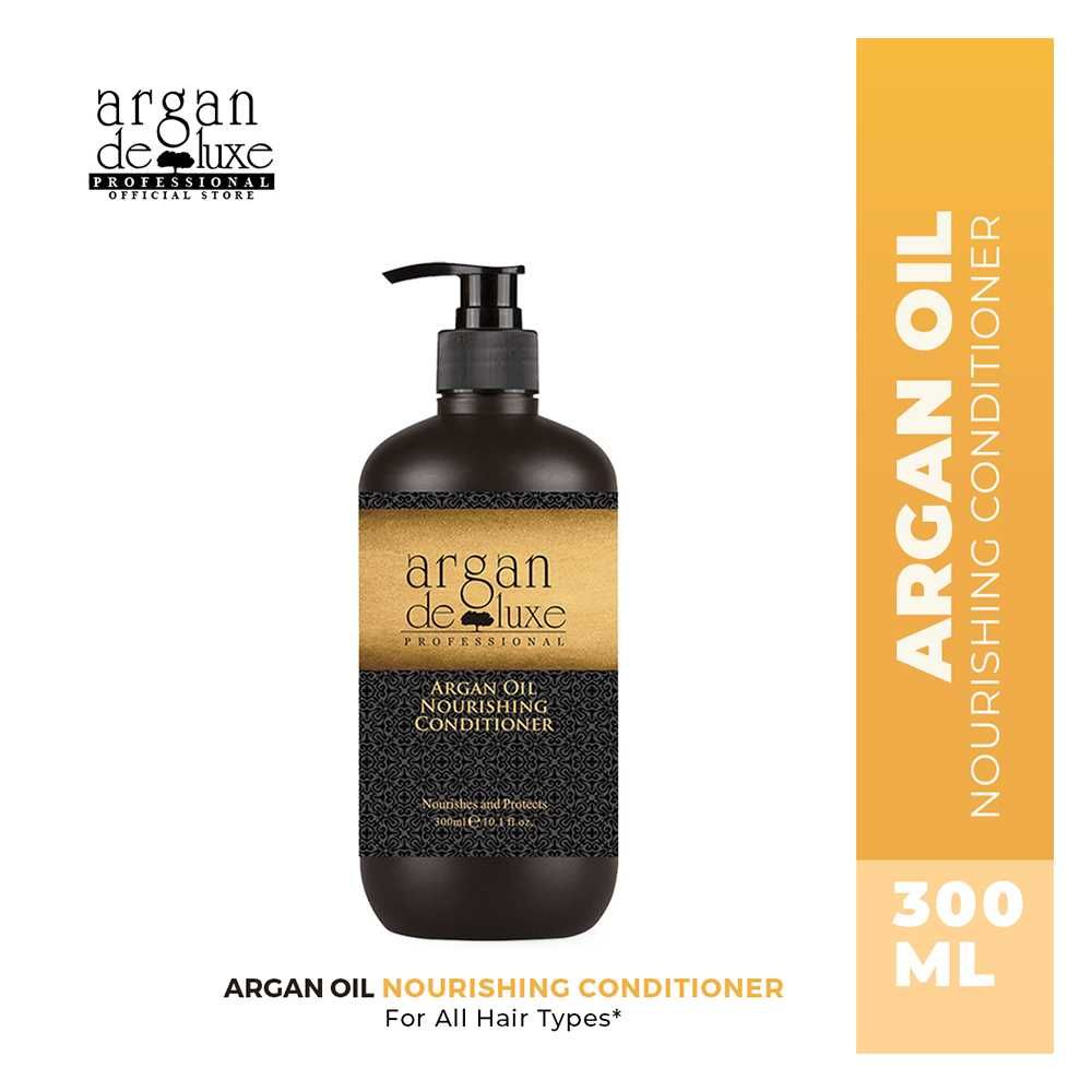 Argan De Luxe Argan Oil Nourishing Conditioner, Nourishes & Protects, 300ml - Front View