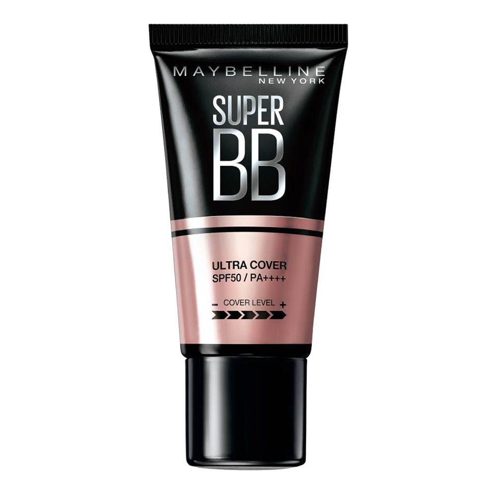 Maybelline New York Super BB Ultra Cover Cream, SPF 50 PA++++, 02 Natural - Front View