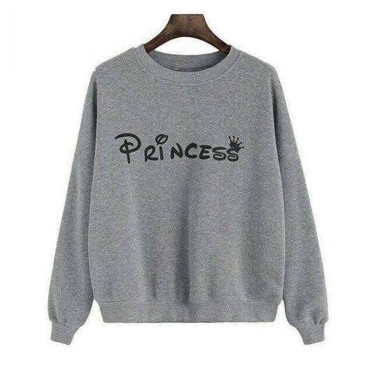 grey princess sweatshirt for women export quality - AceCart Warm Hooded Sweatshirt in Grey