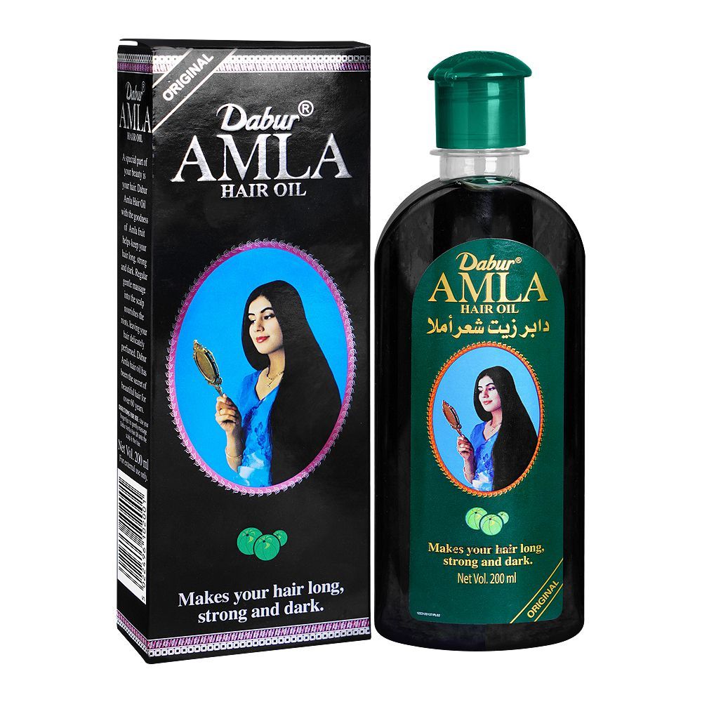 Dabur Amla Hair Oil, 200ml - Front View