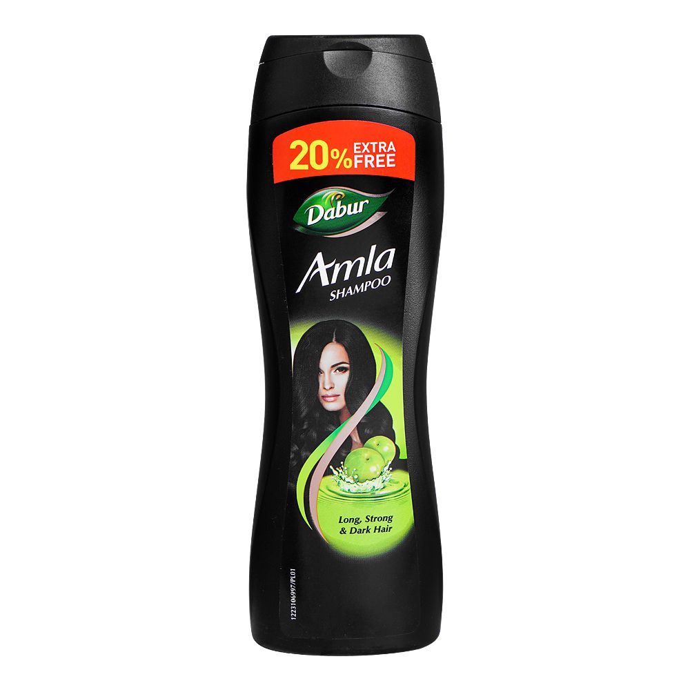 Dabur Amla Shampoo, For Long, Strong & Dark Hair, 20% Extra Free, 150ml - Front View