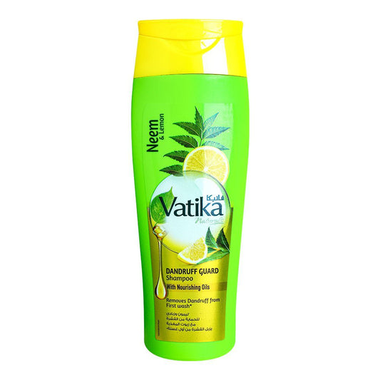Dabur Vatika Naturals Neem & Lemon Dandruff Guard Shampoo, 360ml - Front View