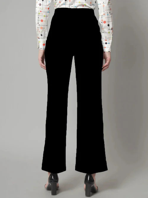 Elegant black velvet pant for women party and formal wear Pakistan