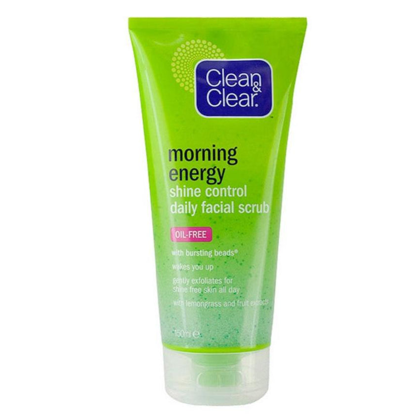 Clean & Clear Facial Scrub Morning Shine Control 150ml -  Front View