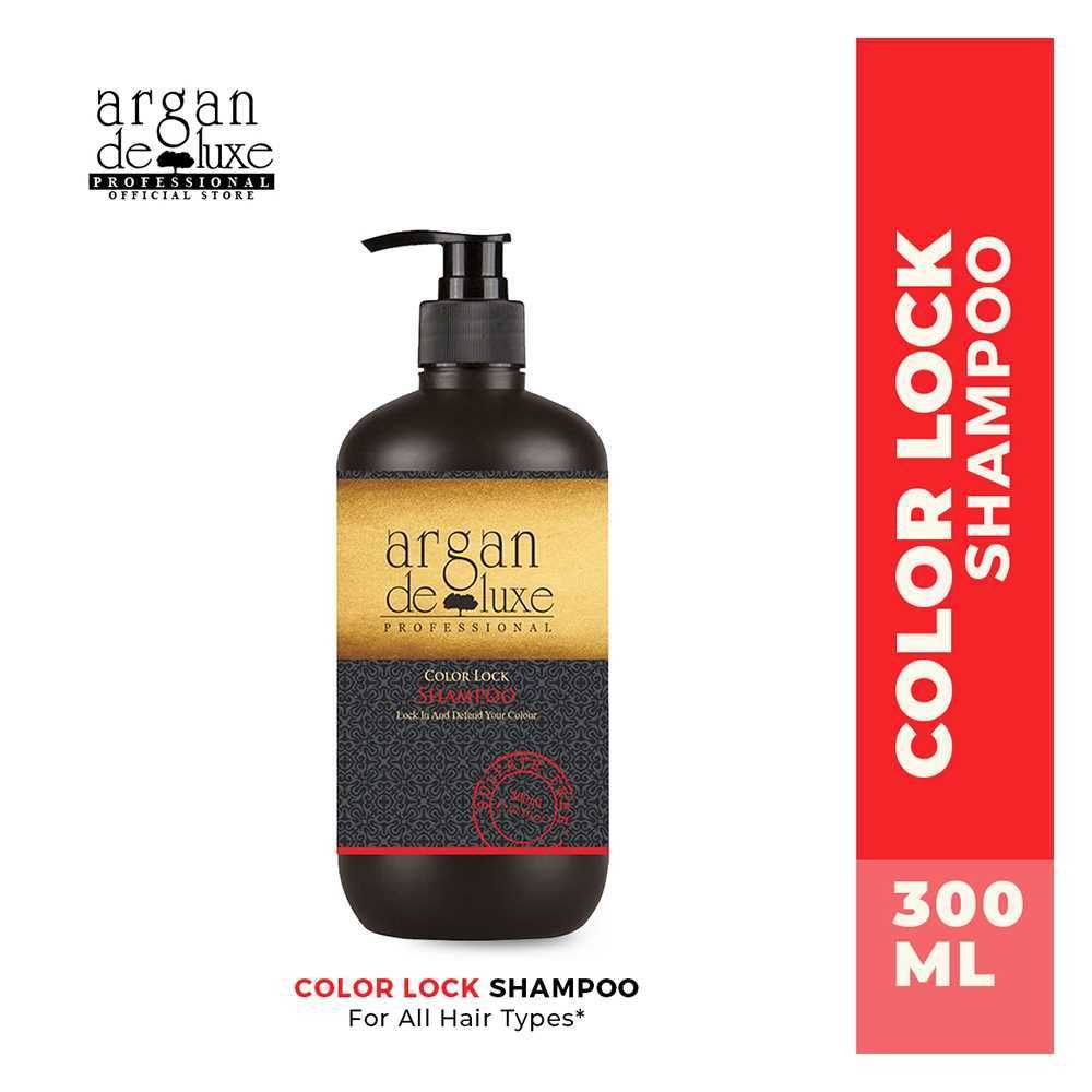 Argan De Luxe Color Lock Shampoo, 300ml - Front View