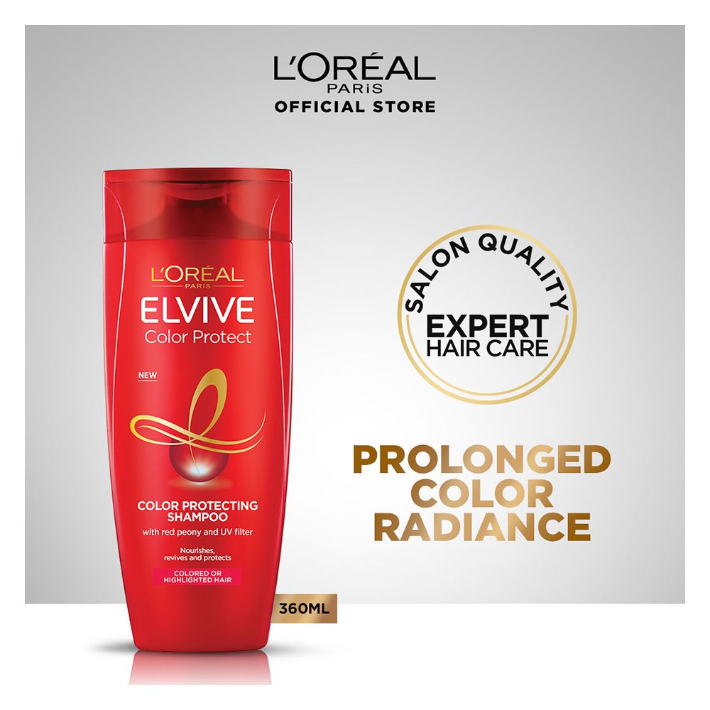 L'Oreal Elvive Colour Protect Protecting Shampoo, 360ml - Front View