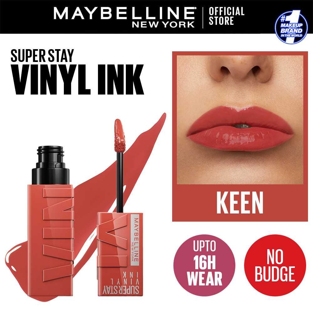 Maybelline New York Superstay Vinyl Ink Longwear Liquid Lipstick, 125 Keen - Front View