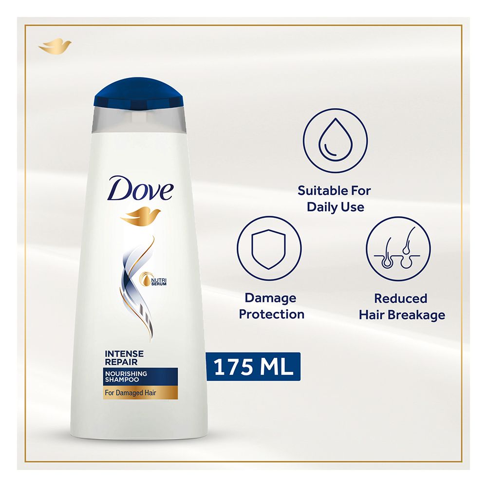 Dove Nutritive Solutions Intense Repair Shampoo, 175ml - Front View