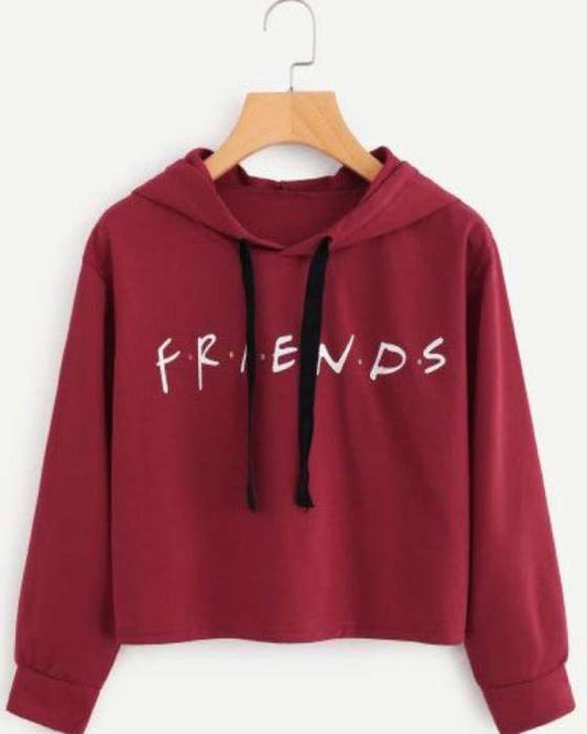 Friends hoodie For and women - AceCart Warm Hooded Sweatshirt in Red