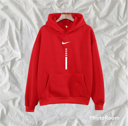 New Trendy Design Printed Fleece Full Sleeves Pull Over Hoodie