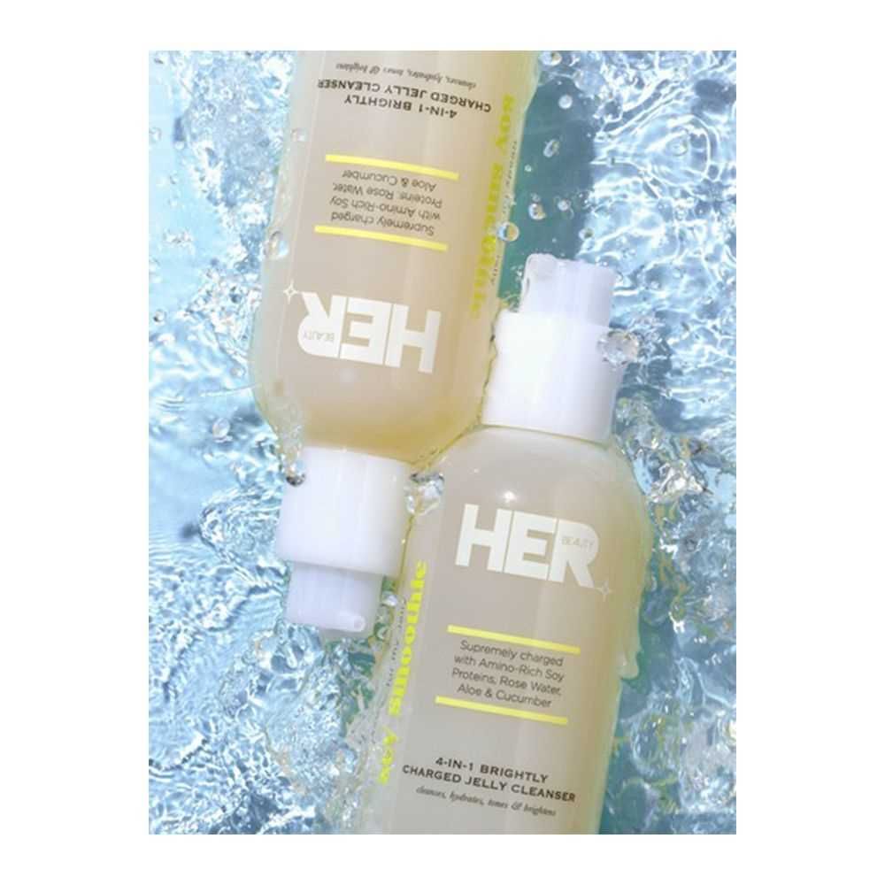 Her Beauty Soy Smoothie 4-In-1 Brightly Charged Jelly Cleanser, 200ml - Front View