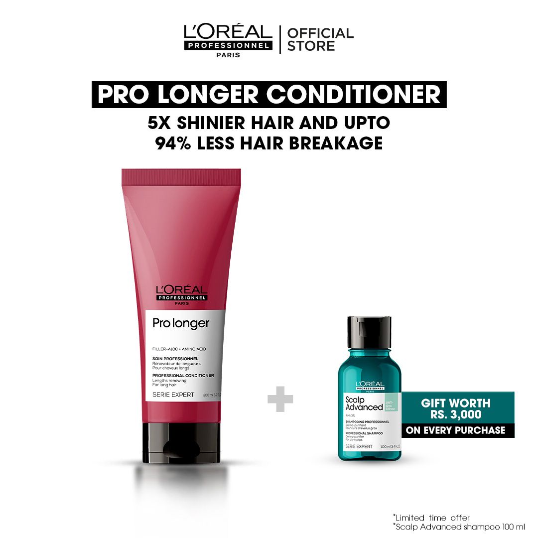 L'Oreal Professionnel Serie Expert Filler-A100 + Amino Acid Pro Longer Conditioner, 200ml - Front View