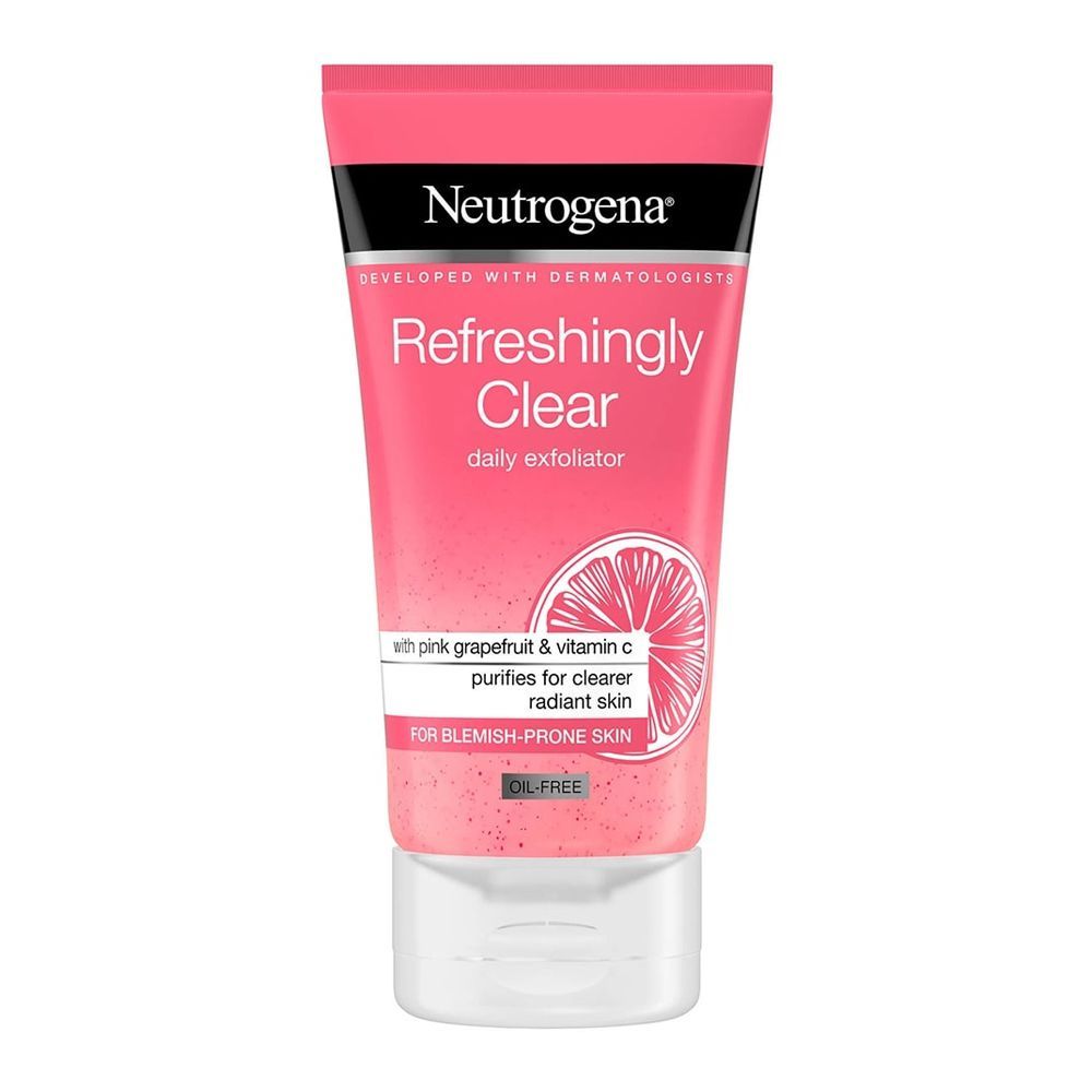 Neutrogena Refreshingly Clear Daily Exfoliator, Oil-Free, 150ml - Front View