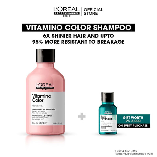 L'Oreal Professionnel Serie Expert Resveratrol Vitamino Color Professional Shampoo, 300ml - Front View
