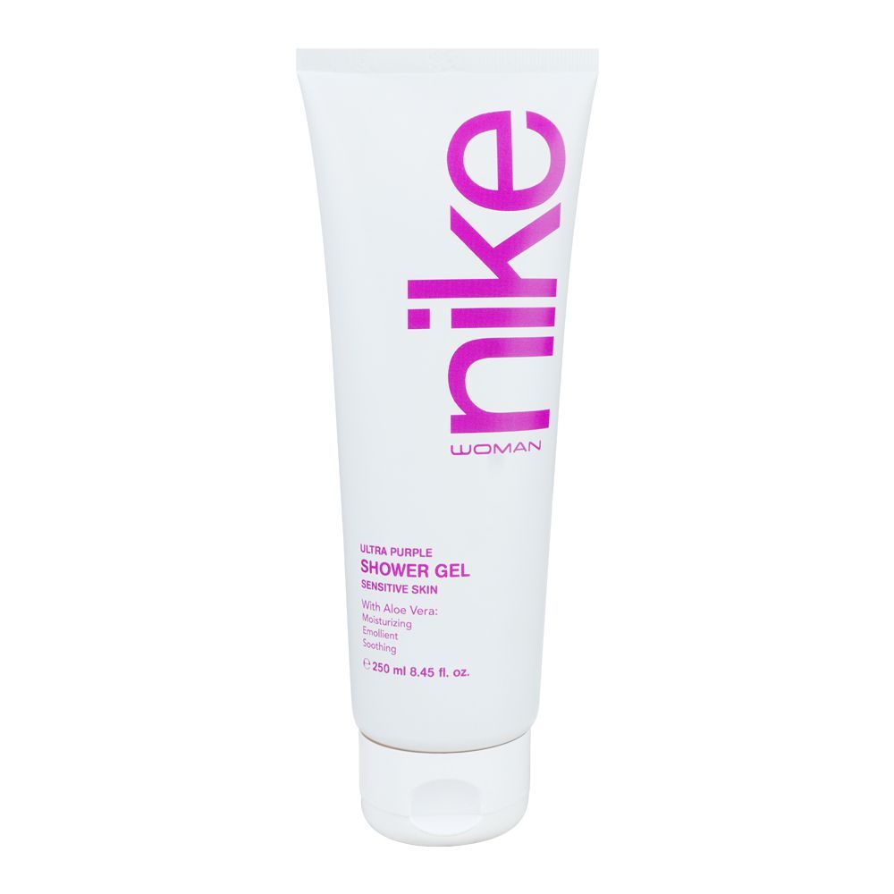 Nike Woman Ultra Purple Aloe Vera Shower Gel, 250ml - Front View
