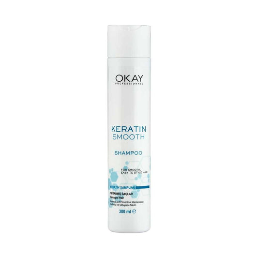 Okay Keratin Smooth Hair Shampoo, 300ml -  Front View