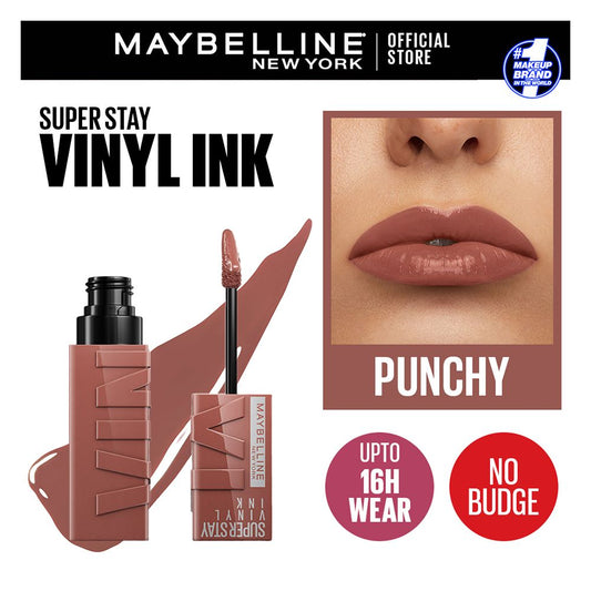 Maybelline New York Superstay Vinyl Ink Longwear Liquid Lipstick, 120 Punchy - Front View