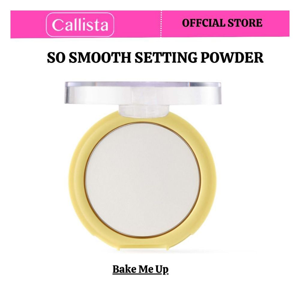 Callista So Smooth Setting Powder, Vegan, Vitamin E & Cruelty Free, 10g, 01 Bake Me Up - Front View