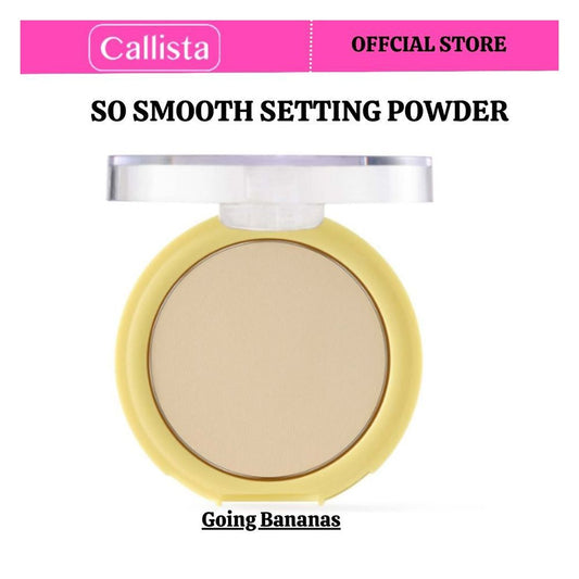 Callista So Smooth Setting Powder, Vegan, Vitamin E & Cruelty Free, 10g, 02 Going Banana - Front View