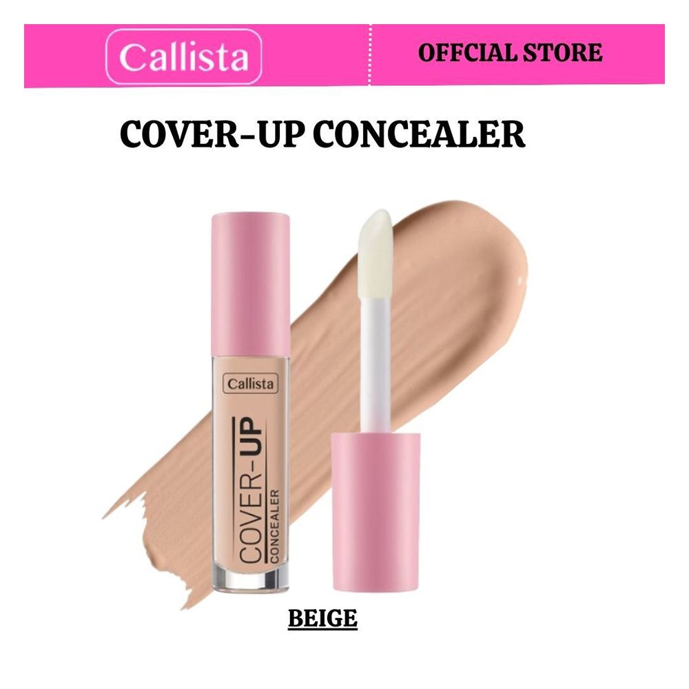 Callista Cover Up Concealer, Vegan, Argan Oil & Cruelty Free, 4ml, 02 Beige - Front View