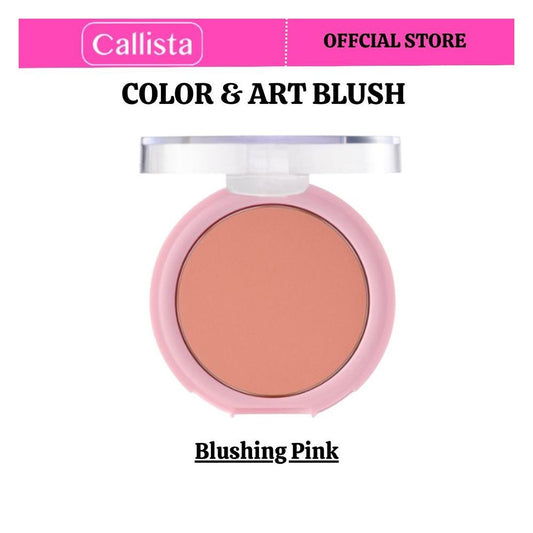 Callista Color & Art Blush, Vegan, Argan Oil & Cruelty Free, 10g, 110 Blushing Pink - Front View