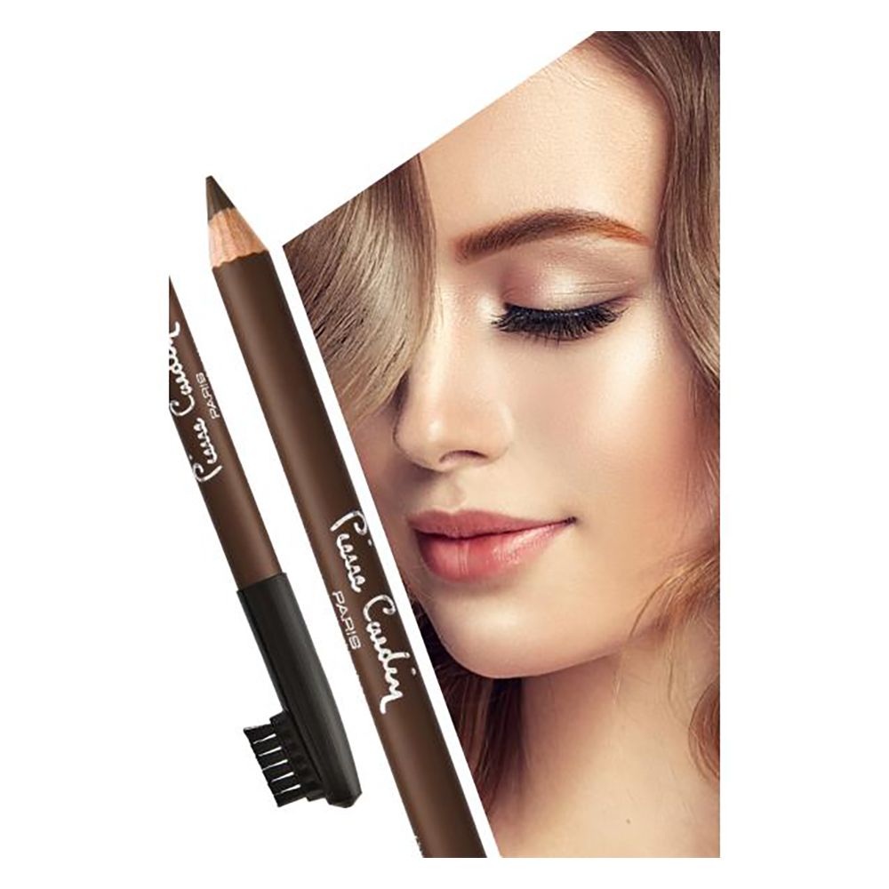 Pierre Cardin Paris Waterproof Eyebrow Pencil, Cap With brush, 9g, Chestnut 200 - Front View
