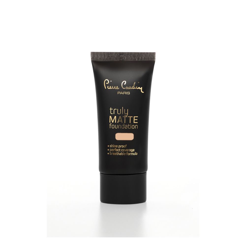 Pierre Cardin Paris Truly Matte Foundation, Shine Proof, Perfect Coverage, Breathable Formula, Light 965 - Front View