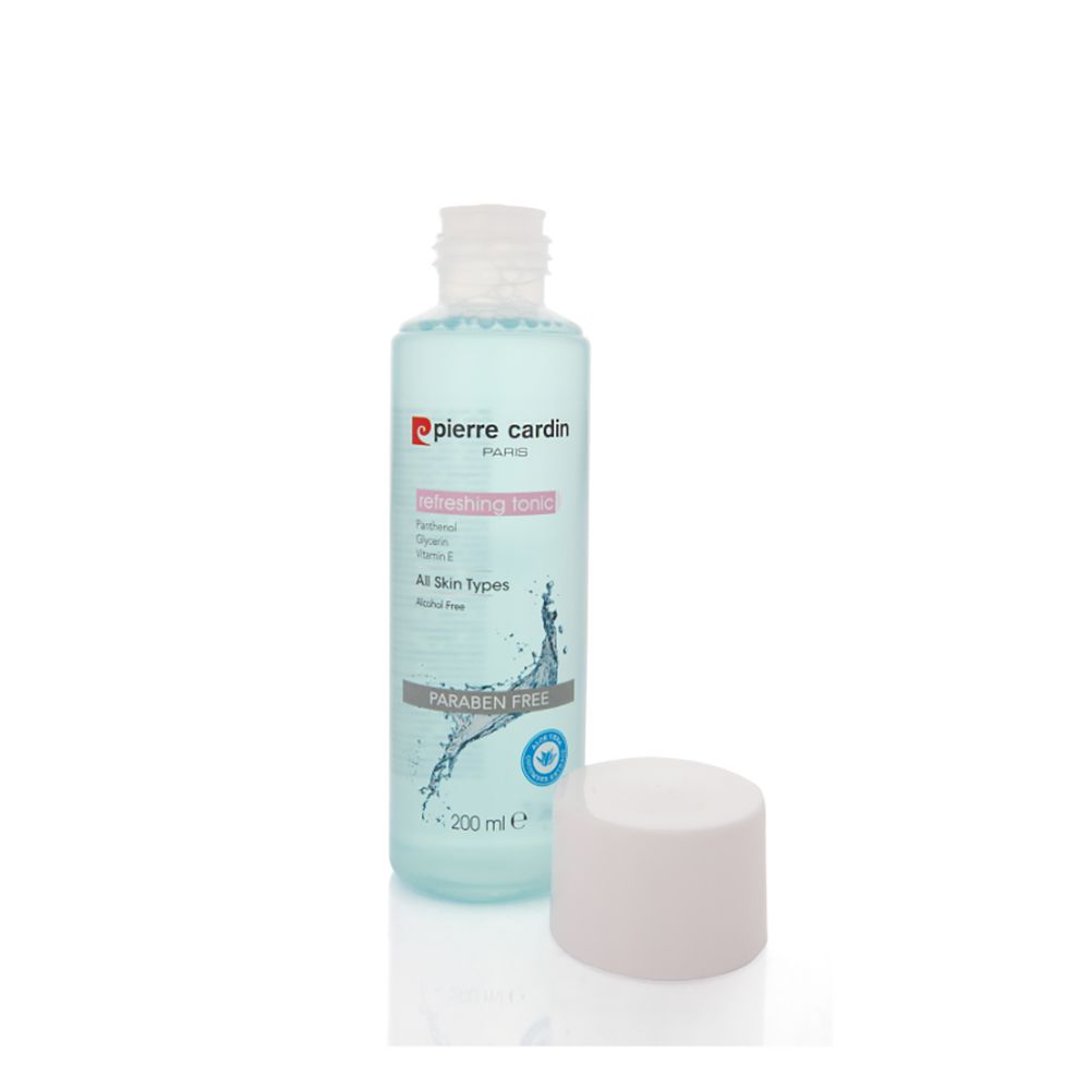 Pierre Cardin Paris Refreshing Tonic, Panthenol, Glycerin and Vitamin E, Paraben free, For All Skin Types - Front View