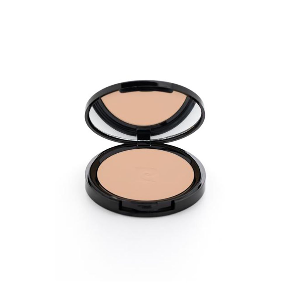 Pierre Cardin Paris Porcelain Edition Compact Powder, Perfect For Oily T Zone Or Complexion, Honey 460 - Front View
