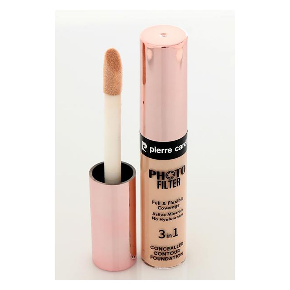 Pierre Cardin Paris Photofilter 3 In 1 Liquid Concealer, Foundation & Contour, Full & Flexible Coverage, Medium 822 - Front View