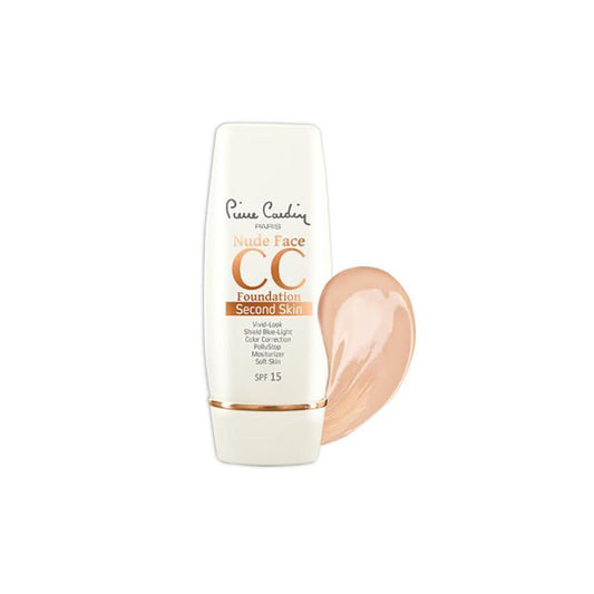Pierre Cardin Paris Nude Face CC SPF15 Foundation, Color Correction, Moisturizer, 30ml, Medium 670 - Front View